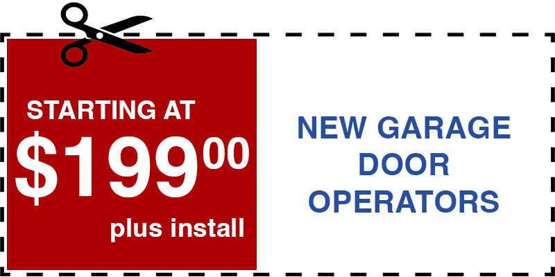 199 new garage door operators Hicksville